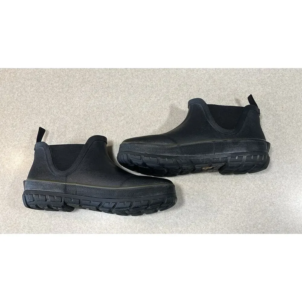 Bogs Digger Men's Size 7 Black Pull On Rubber Rain Shoes Outdoor